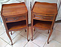 pair of provencal style bedside tables